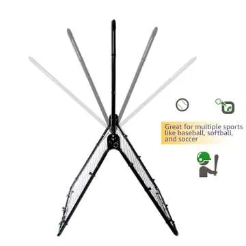 Versatile Baseball Pitchback Rebounder Net Trainer