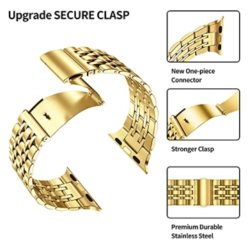 MioHHR Gold Apple Watch Band 38mm/40mm for Elegant Style