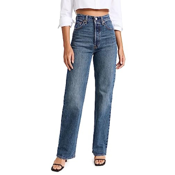Levi's Ribcage Full Length Jeans for Women - Valley View Blue