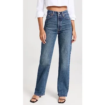 Levi's Ribcage Full Length Jeans for Women - Valley View Blue
