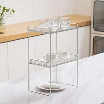 Shantton Stackable Cabinet Shelves for Organized Spaces