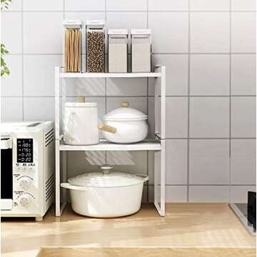 Shantton Stackable Cabinet Shelves for Organized Spaces