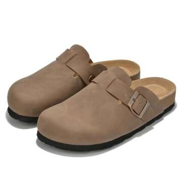 Project Cloud Women's Suede Clogs - Stylish & Comfortable Mules