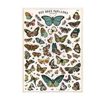 Cavallini Decorative Paper - Nos Bons Papillons 20"x28" Sheet