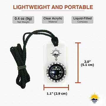 Sun Company MiniComp II | Lightweight Orienteering Compass