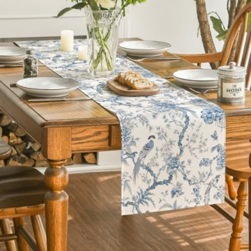 Vibrant Peacock Flower Table Runner for All Occasions