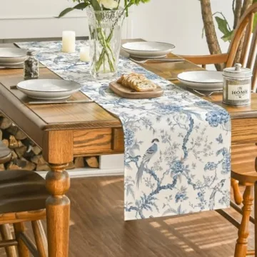 Vibrant Peacock Flower Table Runner for All Occasions