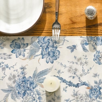 Vibrant Peacock Flower Table Runner for All Occasions