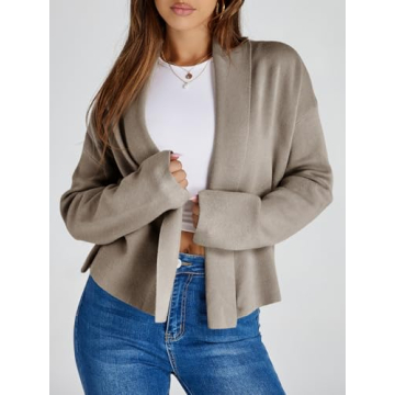Saodimallsu Women's Cropped Cardigan for Chic Comfort