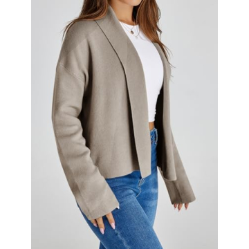Saodimallsu Women's Cropped Cardigan for Chic Comfort