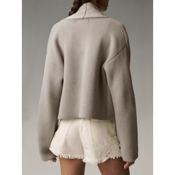 Saodimallsu Women's Cropped Cardigan for Chic Comfort