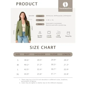 Saodimallsu Women's Cropped Cardigan for Chic Comfort