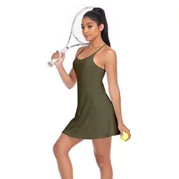 Stylish Beierli Women's Tennis Dress with Built-in Bra & Shorts