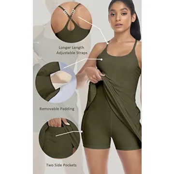 Stylish Beierli Women's Tennis Dress with Built-in Bra & Shorts