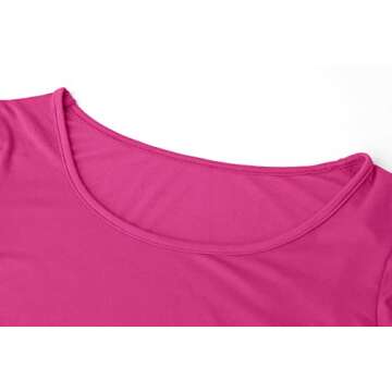 Kindcall Yoga Crop Tops for Women - Hot Pink, Slim Fit