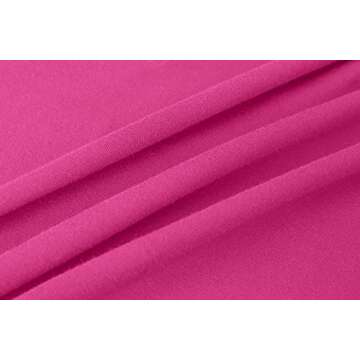 Kindcall Yoga Crop Tops for Women - Hot Pink, Slim Fit