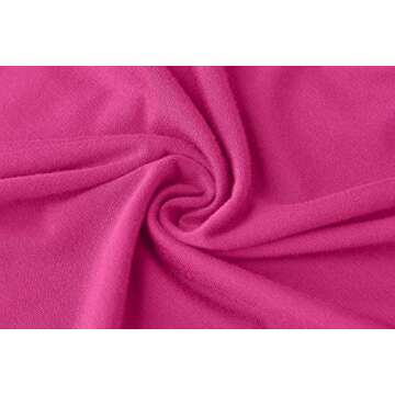 Kindcall Yoga Crop Tops for Women - Hot Pink, Slim Fit