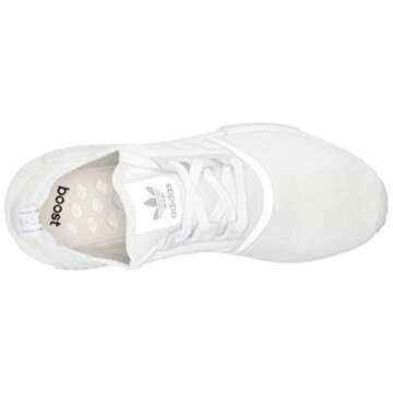 adidas Originals womens Nmd_r1 Sneaker, White/White/Silver, 7 US