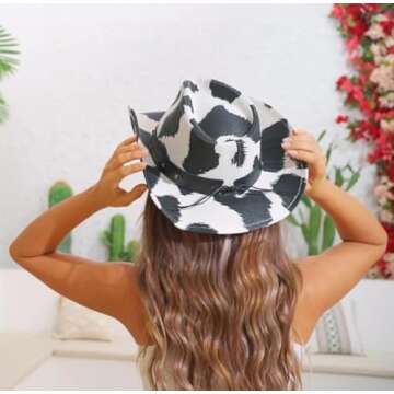 FuocoWear Brown Cowboy Hat for Women - Stylish & Functional