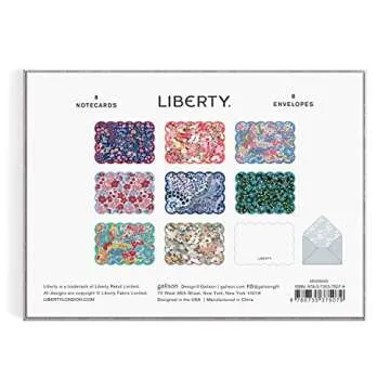Galison Liberty Floral Scalloped Notecard Set