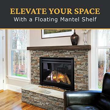 AZ Faux High-Density Polyurethane Faux Fireplace Mantel