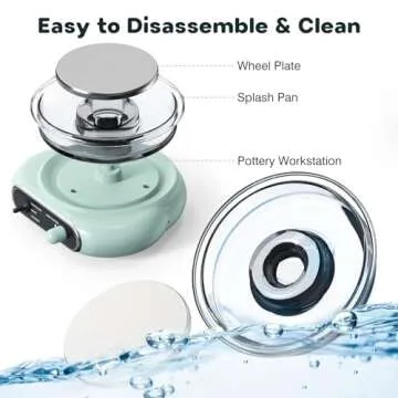 Alldeer Pottery Wheel Kit for Kids with Speed Control