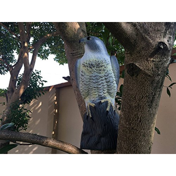 YOFIT Bird Deterrent Hawk Decoy for Garden Protection