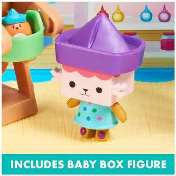 Gabby's Dollhouse, Baby Box Cat Craft-A-Riffic Room with Exclusive Figure, Accessories, Furniture and Dollhouse Delivery, Kids Toys for Ages 3 and up