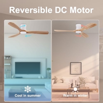 Smart 52" Ceiling Fan with Alexa & Remote Control, Modern Design