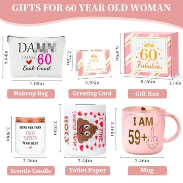 60th Birthday Gifts & Decorations for Her Celebration