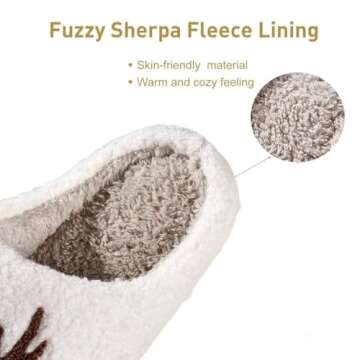 JINLONYU Christmas Slippers - Non-Slip Plush Comfort for Women