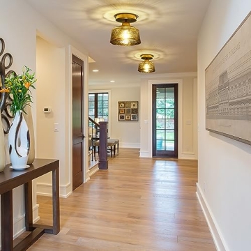 Stylish CVKASH Brass Ceiling Light Fixture for Small Spaces