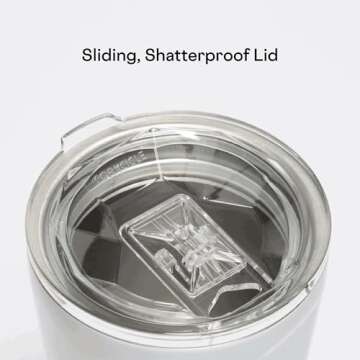 Corkcicle x Rifle Paper Co. Triple Insulated Coffee Mug with Lid and Handle, Mint Lively Floral, 16 oz –Stainless Steel Travel Mug Keeps Beverage Hot for 3+ Hours –Non-Slip, Easy-Grip, Spill-Resistant