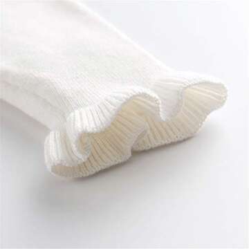 Pullover Sweater for Girls Baby Toddler Knit Crewneck Sweater Sweatshirt Winter Clothes Tops Outfits White