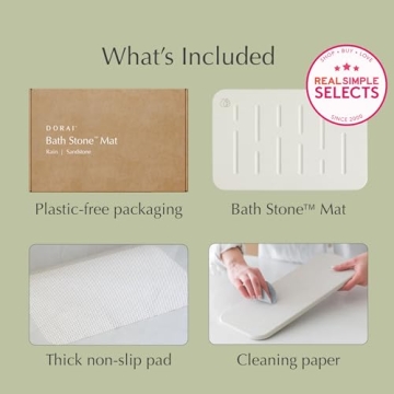 Dorai Home Bath Stone Mat | Quick Dry, Non-Slip & Stylish