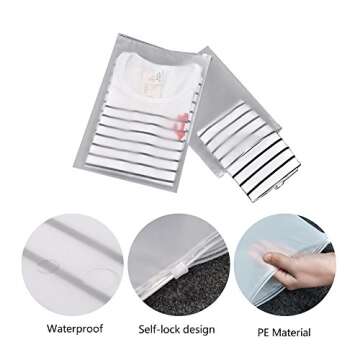 Travel Luggage Packing Organizer, Packing Cubes, Luggage Organizer Bag, Travel Bag for Packing, Luggage Cube, Suitcase Pouch, Laundry Pouch Travel Bag-Pack of 7 (Grey)