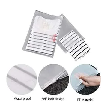 Travel Luggage Packing Organizer, Packing Cubes, Luggage Organizer Bag, Travel Bag for Packing, Luggage Cube, Suitcase Pouch, Laundry Pouch Travel Bag-Pack of 7 (Grey)