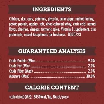 Zuke's Grain Free Chicken & Apple Treats - 6 Oz Bag