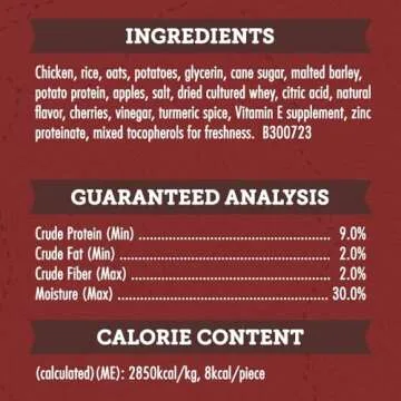 Zuke's Grain Free Chicken & Apple Treats - 6 Oz Bag