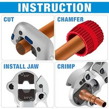 iCrimp IWS-1632AF Copper Crimping Tool for Plumbers