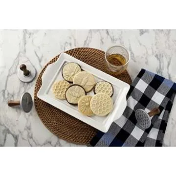 Nordic Ware Honey Bee Cookie Stamps for Baking Fun