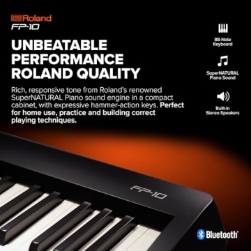 Roland FP-10 88-key Digital Piano with Bluetooth Connectivity