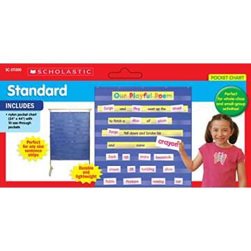 Standard Pocket Chart, Blue