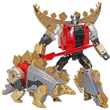 chingbor Volcanicus Deformation Toy Dinoking Slag Sludge Slash Combiner 5 in 1 KO Action Figure for Boys Girls Adults