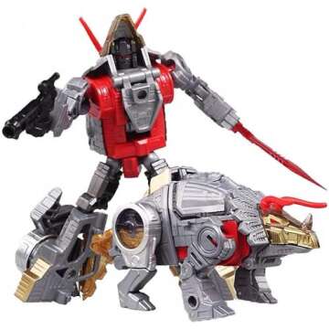 chingbor Volcanicus Deformation Toy Dinoking Slag Sludge Slash Combiner 5 in 1 KO Action Figure for Boys Girls Adults