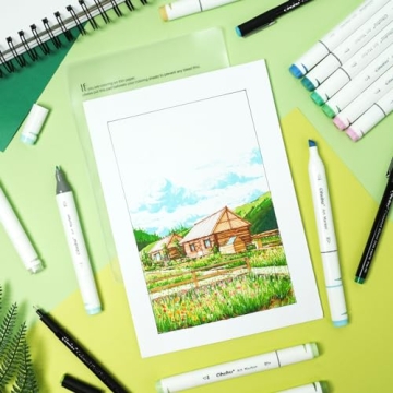 Ohuhu 80-Color Alcohol Markers Set for Artists