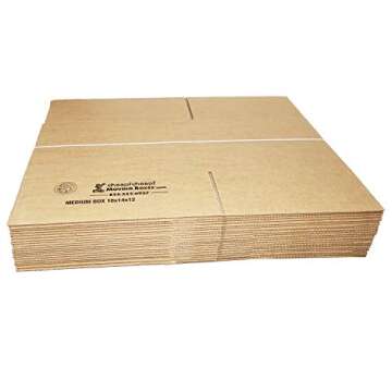 Medium Moving Boxes 20-Pack 18"x14"x12" Durable Packing Solutions
