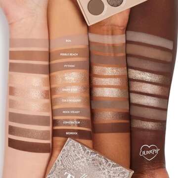 ColourPop That's Taupe Shadow Palette - Cool-Toned Shadow Palette with Metallic and Matte Finishes - High-Pigment Makeup with a Long-Wearing Formula (0.3 oz)