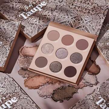 ColourPop That's Taupe Shadow Palette - Cool-Toned Shadow Palette with Metallic and Matte Finishes - High-Pigment Makeup with a Long-Wearing Formula (0.3 oz)