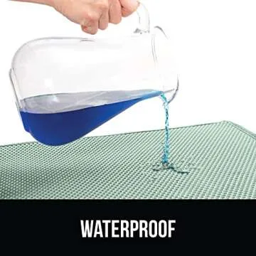 Gorilla Grip Honeycomb Cat Mat 35x24, Traps Litter, Two Layer Trapping Kitty Mats, Less Waste, Soft On Paws, Indoor Box Supplies and Essentials, Feeding Trap, Water Resistant on Floors, Sage